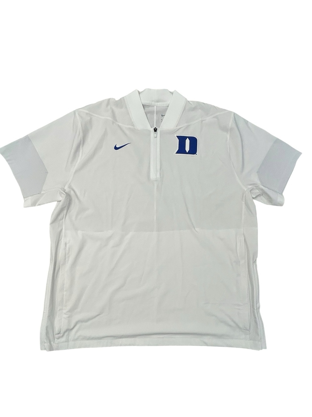 Nike Dri Fit Sideline Coach Duke Blue Devils Jacket Team Issue Short Sleeve XXL‎
